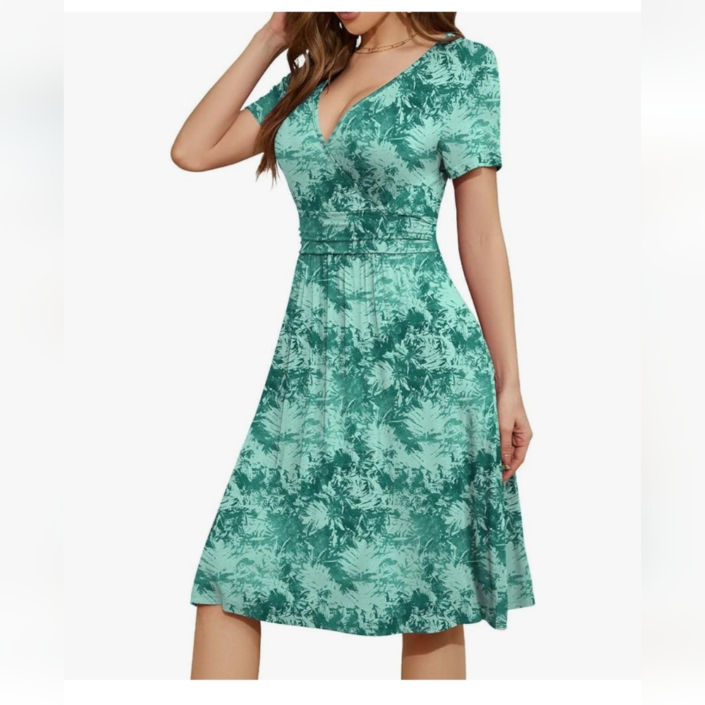 Casual woman's dress, Rayon and spandex